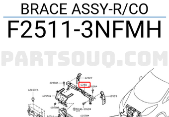 Nissan F25113NFMH BRACE ASSY-R/CO