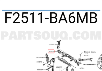 Nissan F2511BA6MB BRACE ASSY-R/CO