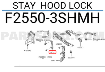 Nissan F25503SHMH STAY HOOD LOCK