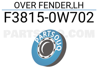 Nissan F38150W702 OVER FENDER,LH