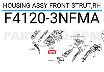 Nissan F41203NFMA HOUSING ASSY FRONT STRUT,RH