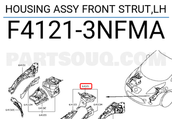 Nissan F41213NFMA HOUSING ASSY FRONT STRUT,LH