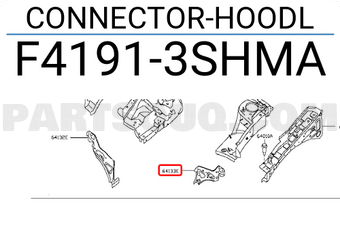 Nissan F41913SHMA CONNECTOR-HOODL