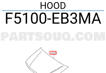 Nissan F5100EB3MA HOOD