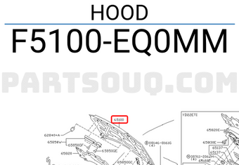 Nissan F5100EQ0MM HOOD