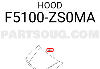 Nissan F5100ZS0MA HOOD