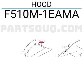 Nissan F510M1EAMA HOOD