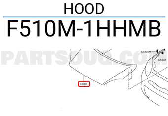 Nissan F510M1HHMB HOOD