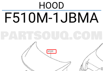 Nissan F510M1JBMA HOOD