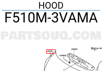 Nissan F510M3VAMA HOOD