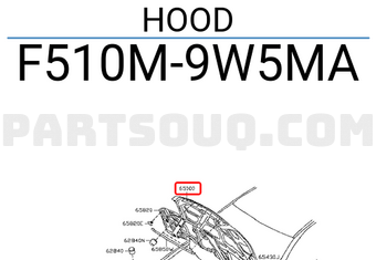 Nissan F510M9W5MA HOOD