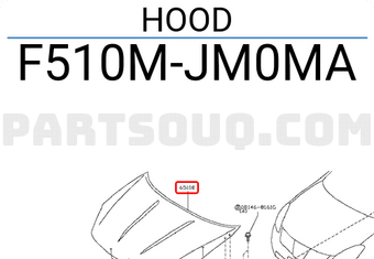 Nissan F510MJM0MA HOOD