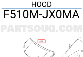 Nissan F510MJX0MA HOOD