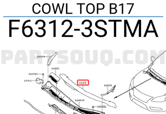 Nissan F63123STMA COWL TOP B17
