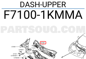 Nissan F71001KMMA DASH-UPPER