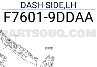 Nissan F76019DDAA DASH SIDE,LH