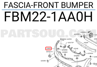 Nissan FBM221AA0H FASCIA-FRONT BUMPER