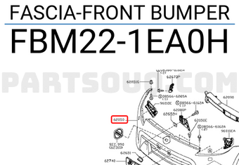 Nissan FBM221EA0H FASCIA-FRONT BUMPER