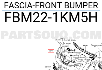 Nissan FBM221KM5H FASCIA-FRONT BUMPER