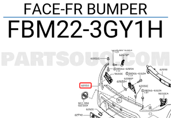 Nissan FBM223GY1H FACE-FR BUMPER
