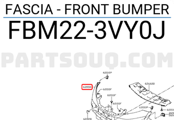 Nissan FBM223VY0J FASCIA - FRONT BUMPER