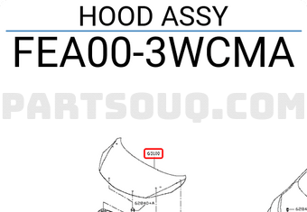 Nissan FEA003WCMA HOOD ASSY