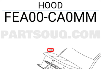 Nissan FEA00CA0MM HOOD