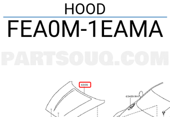 Nissan FEA0M1EAMA HOOD