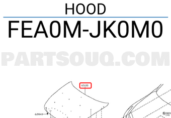Nissan FEA0MJK0M0 HOOD