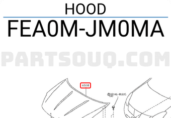 Nissan FEA0MJM0MA HOOD