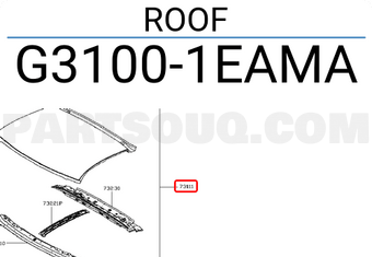 Nissan G31001EAMA ROOF