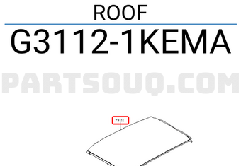 Nissan G31121KEMA ROOF