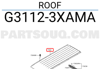 Nissan G31123XAMA ROOF