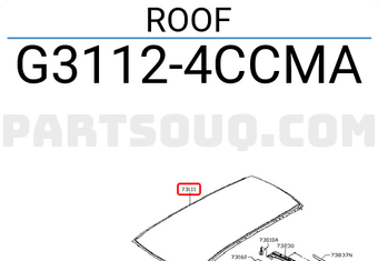 Nissan G31124CCMA ROOF