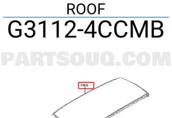 Nissan G31124CCMB ROOF