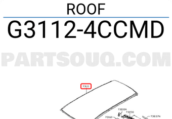 Nissan G31124CCMD ROOF