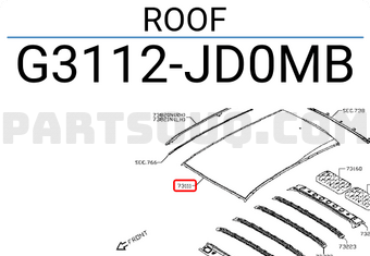 Nissan G3112JD0MB ROOF