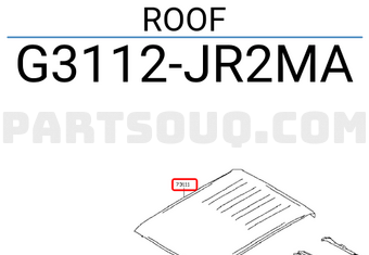 Nissan G3112JR2MA ROOF
