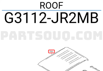 Nissan G3112JR2MB ROOF