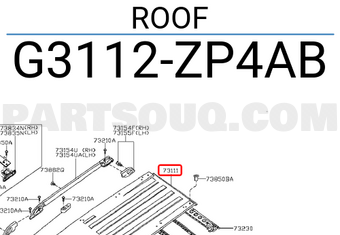 Nissan G3112ZP4AB ROOF