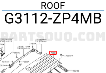 Nissan G3112ZP4MB ROOF