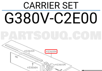 Nissan G380VC2E00 CARRIER SET