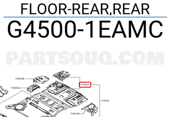 Nissan G45001EAMC FLOOR-REAR,REAR