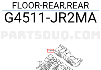 Nissan G4511JR2MA FLOOR-REAR,REAR
