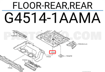 Nissan G45141AAMA FLOOR-REAR,REAR