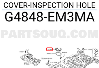 Nissan G4848EM3MA COVER-INSPECTION HOLE