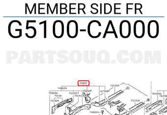 Nissan G5100CA000 MEMBER SIDE FR