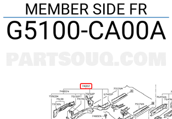 Nissan G5100CA00A MEMBER SIDE FR