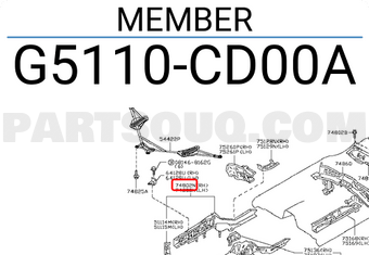 Nissan G5110CD00A MEMBER