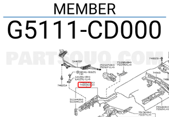 Nissan G5111CD000 MEMBER